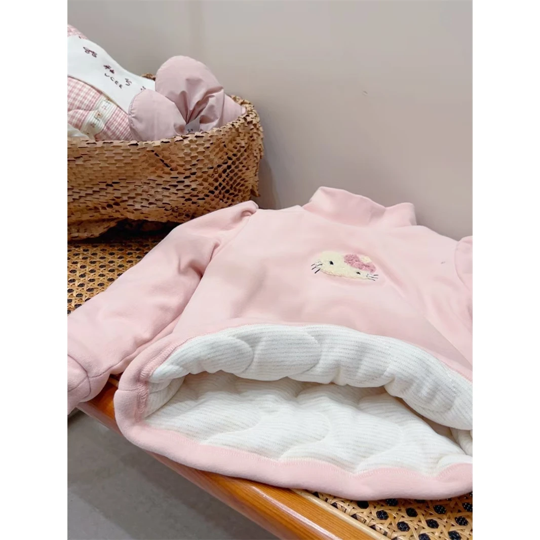 釉兮·冬~KT猫蚕丝棉打底衫7186