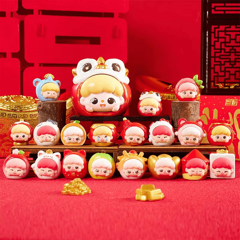 【拆盒】正品福气嘟崽盲盒手办