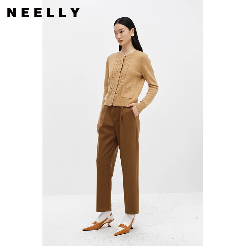 【大叔专享】NEELLY冬季新款打褶西装裤N22102H01067