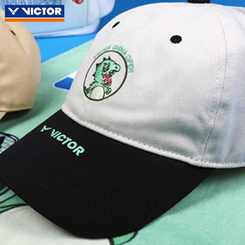 正品victor胜利2024中国公开赛纪念商品夏季运动帽2404 2405