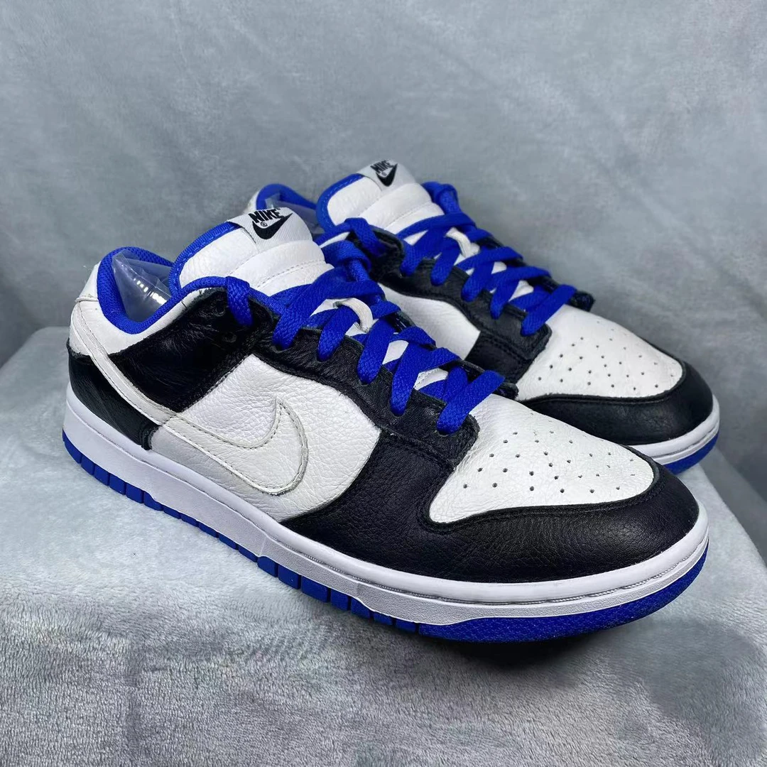 44码 NK Dunk 白黑蓝 板鞋 9新 公价869