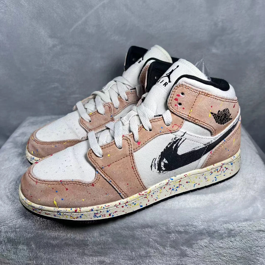 39码aj1泼墨板鞋9新公