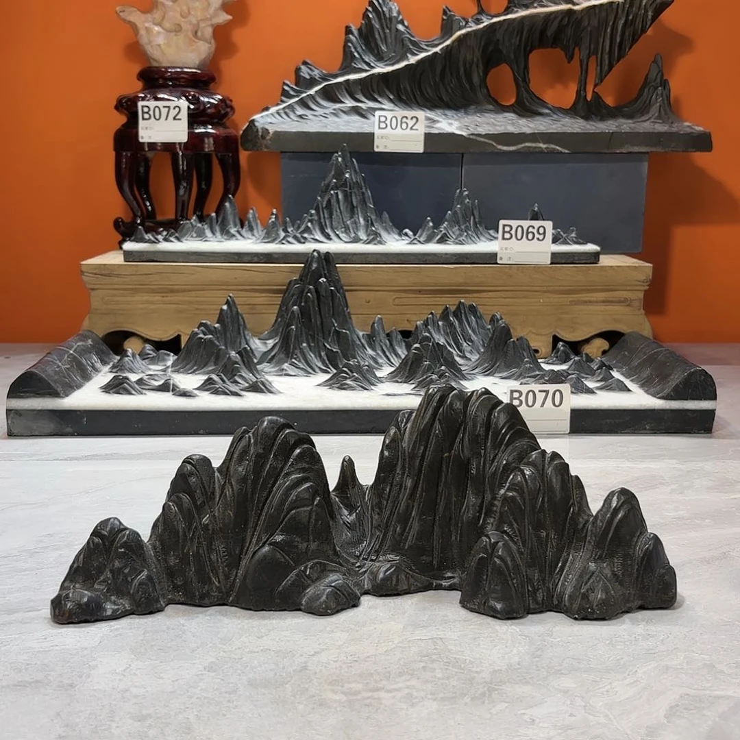 摆件墨**宸灵璧石雕刻工艺精湛