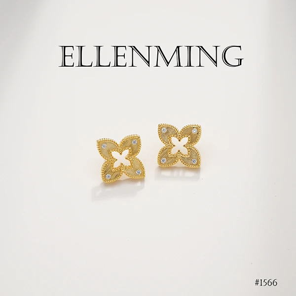 JEA · PIE 铜合金合成锆石耳饰 #ALYX-1566-轻奢时尚百搭优雅气质