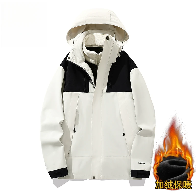 jiaoxiake/蕉下客2024情侣户外防风休闲夹克保暖旅行冲锋外套加厚