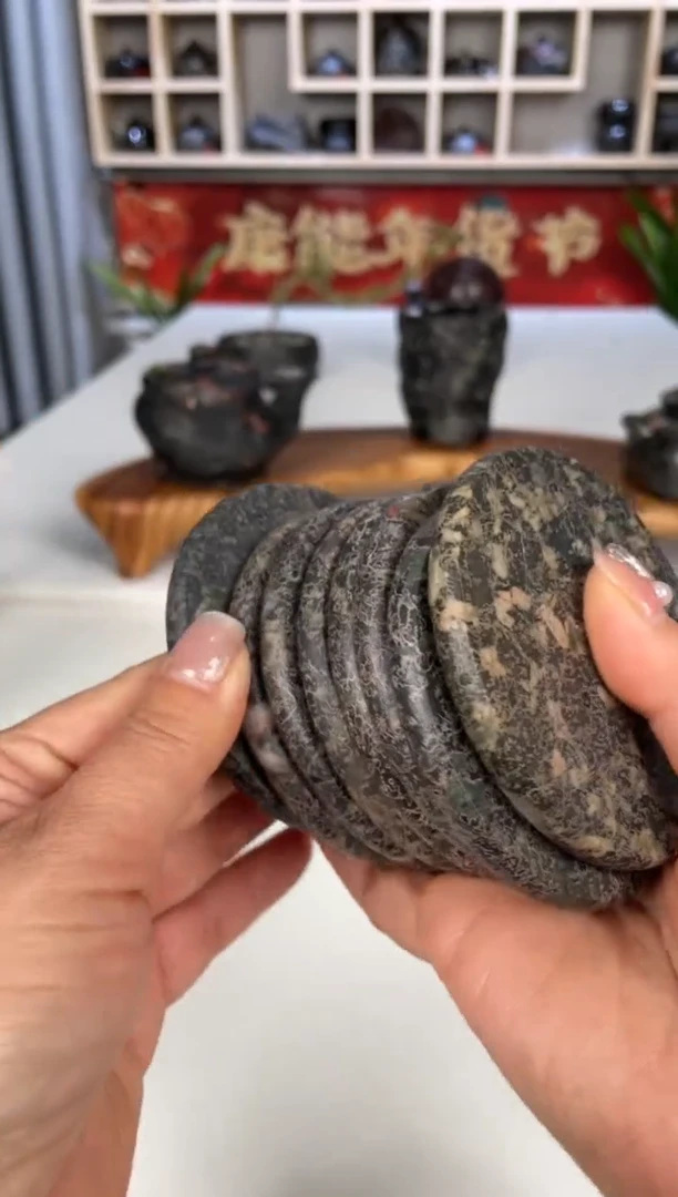 【闪购商品】瓷安山玉杯垫