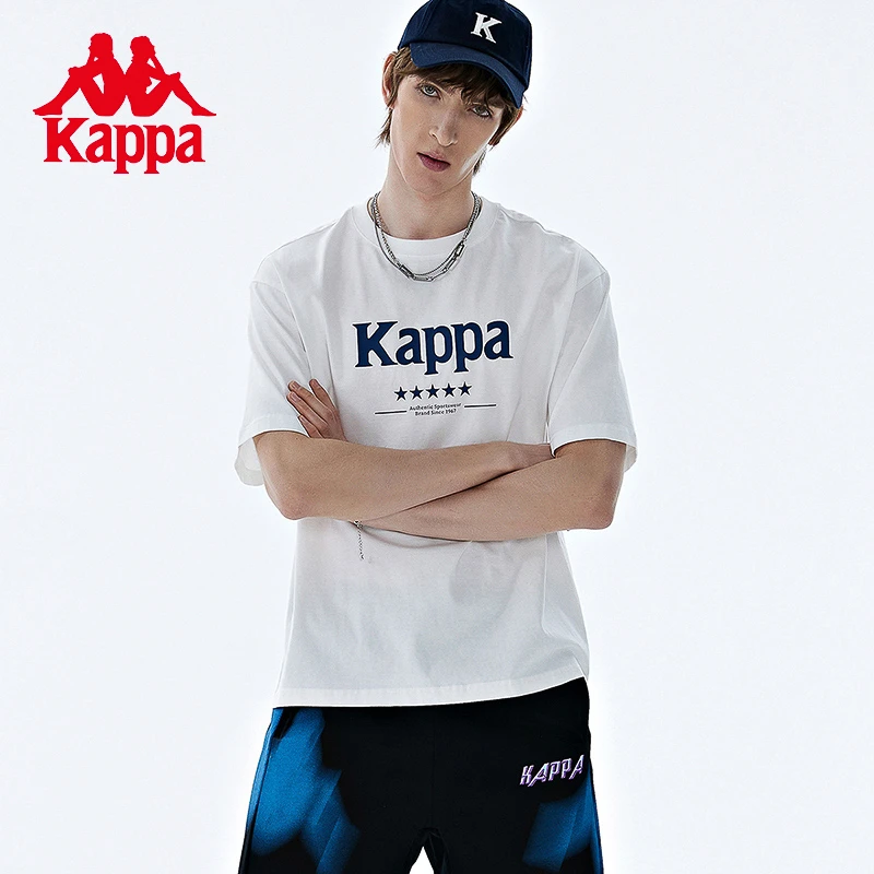 《春夏经典kappa》kappa卡帕运动短袖2023新款圆领T恤K0D32TD91D