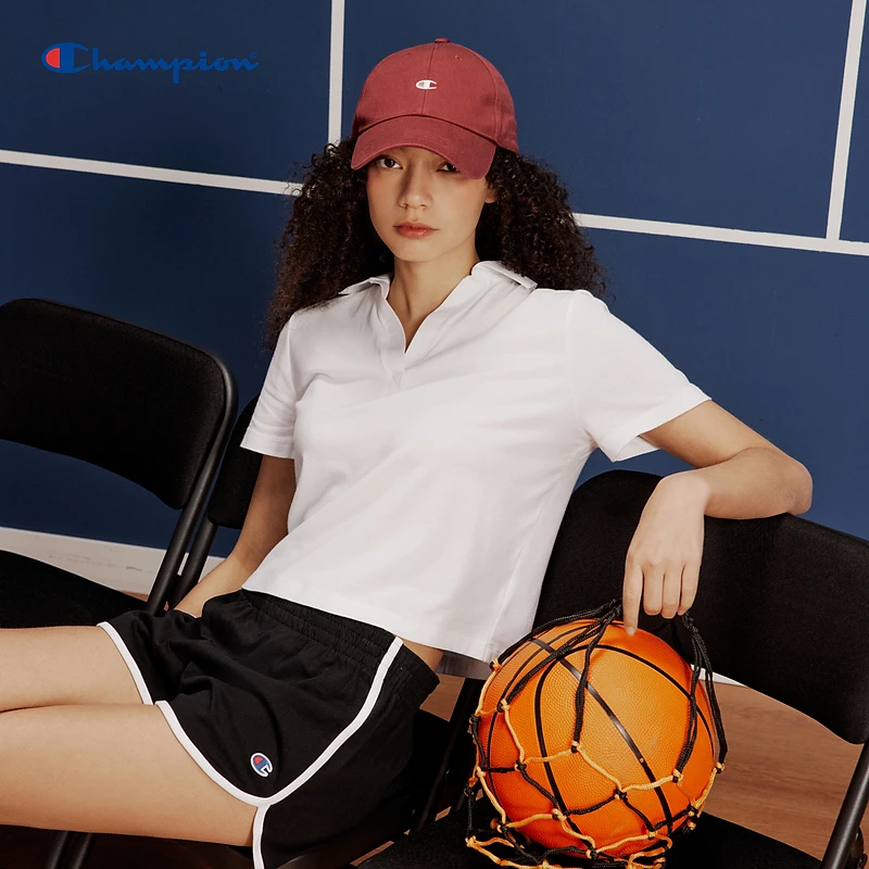 Champion冠军【风感波粒】休闲时尚百搭简约情侣polo短T恤U4ASSUW36