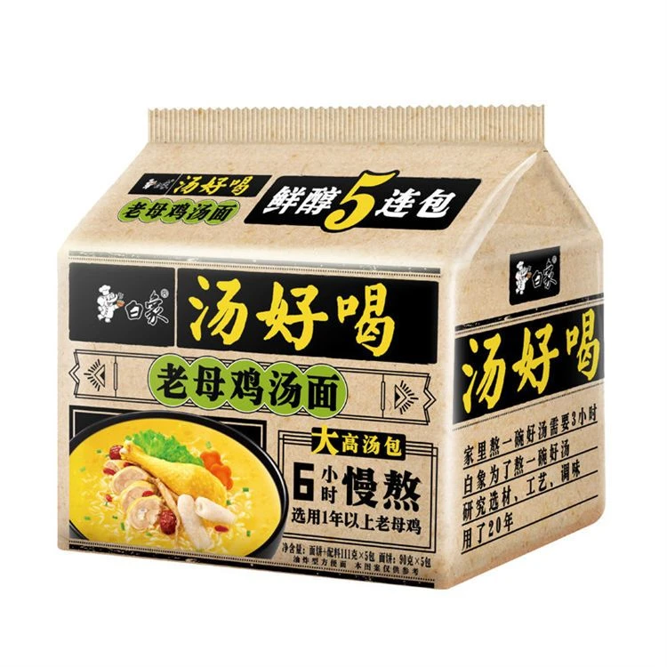 汤好喝五合一老母鸡汤味汤面110克*5