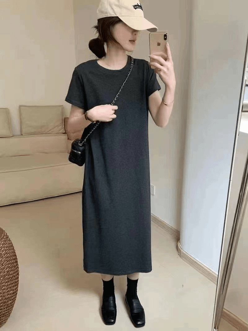 韩版超级舒服纸片连衣裙