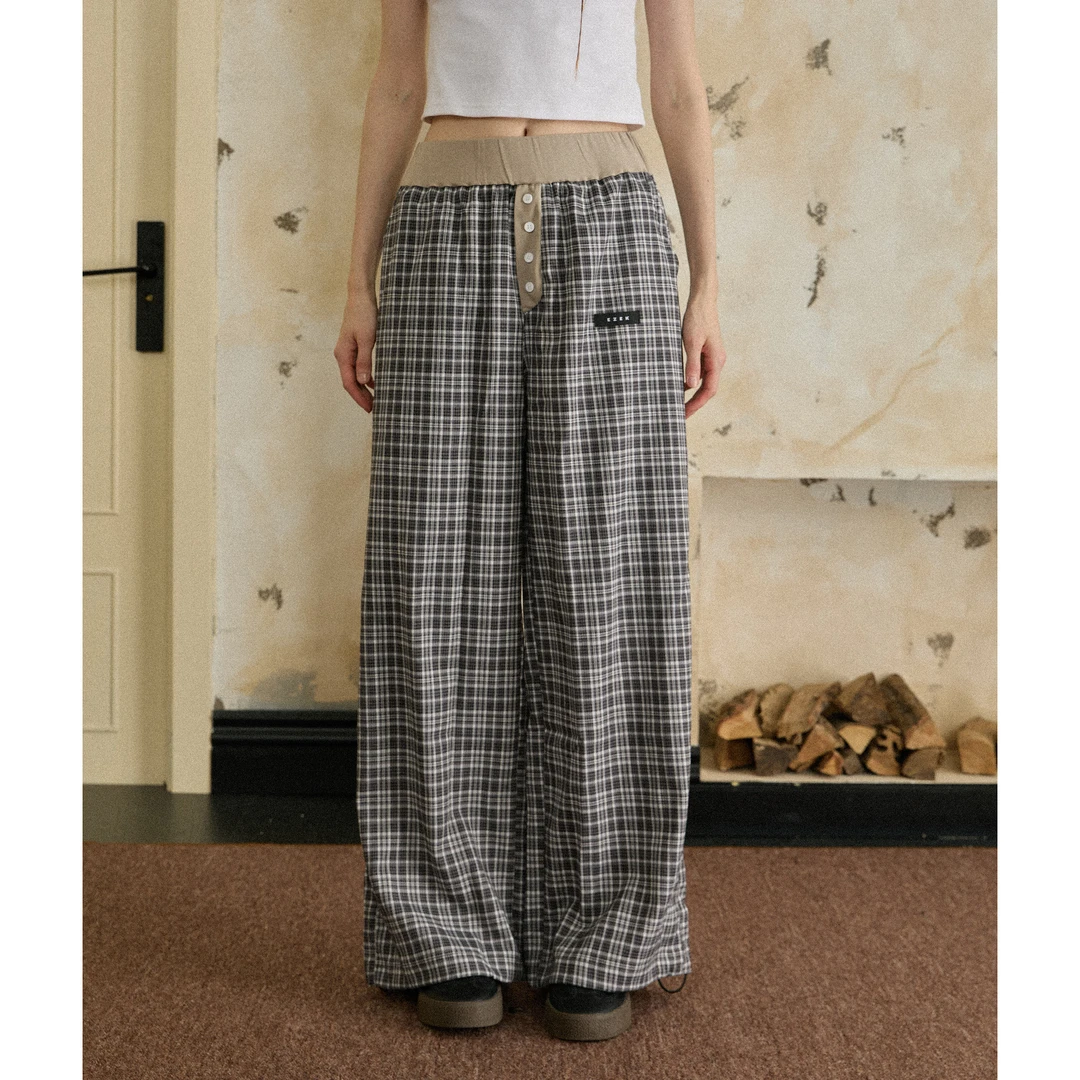 【直播间清仓款 No退No换】秋季新款纯色宽松休闲长裤女