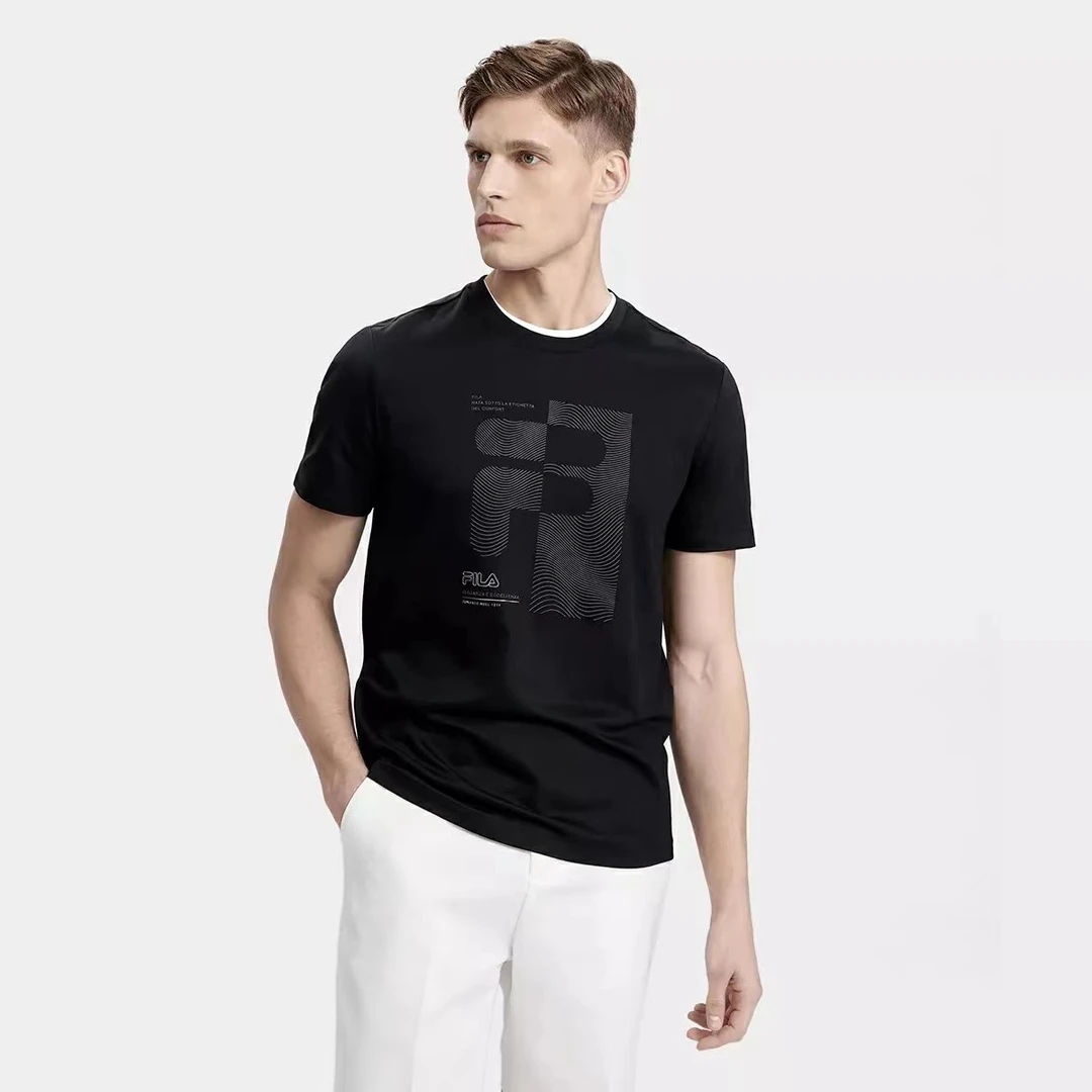 Fila/斐乐男士T恤【LARFI拉斐整理工艺】滑软型弹短袖F11M327104F