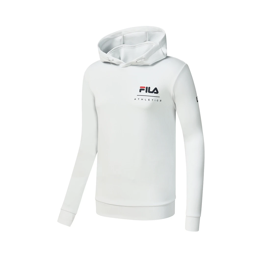 Fila/斐乐男子休闲连帽卫衣运动套头衫时尚长袖百搭A11M241218F