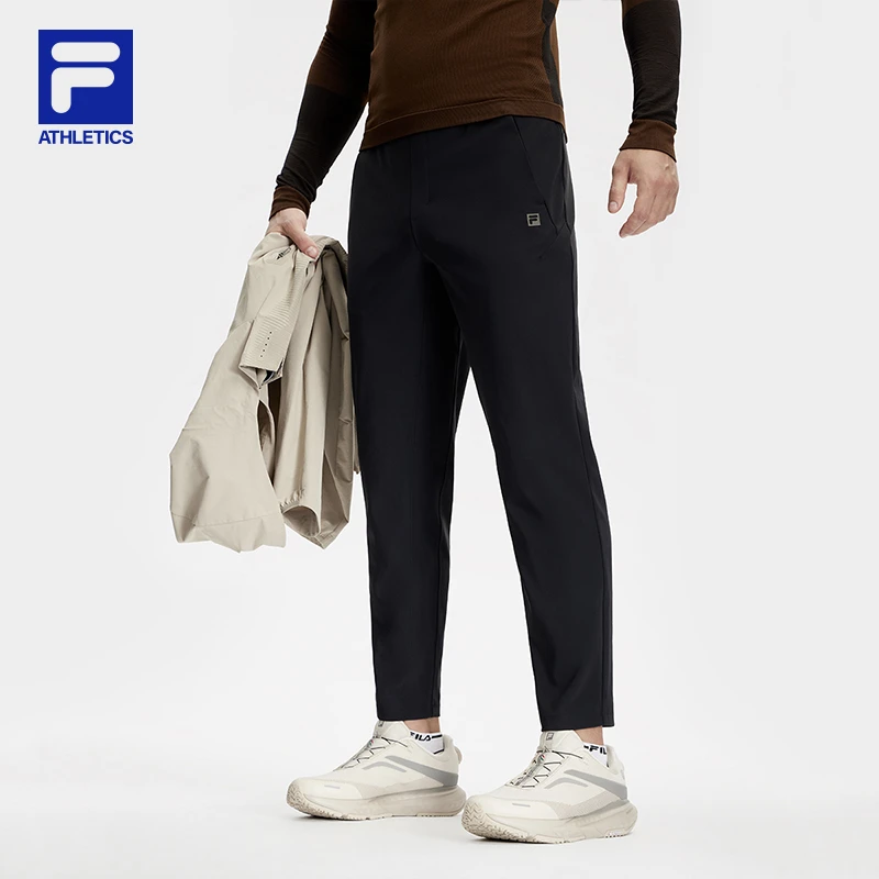 FILA/斐乐男装【春季AP裤吧】新款高弹运动速干直筒长裤A11M411613F