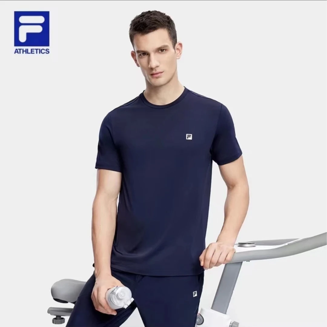 FILA/斐乐男装【速干透气】运动圆领夏透气T恤健身短袖 A11M331101F