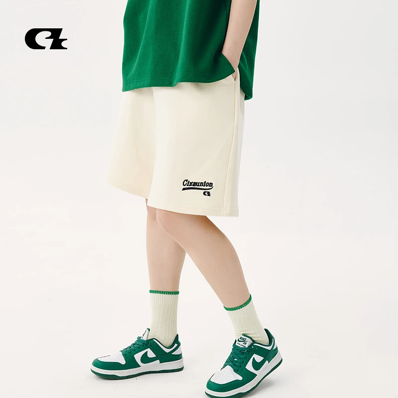 ciza夏季潮流宽松针织情侣款短裤C354