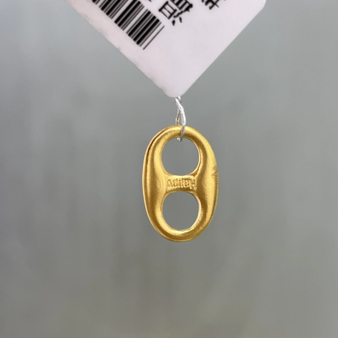 古法猪鼻吊坠足金999 时尚百搭经典气质流行YX