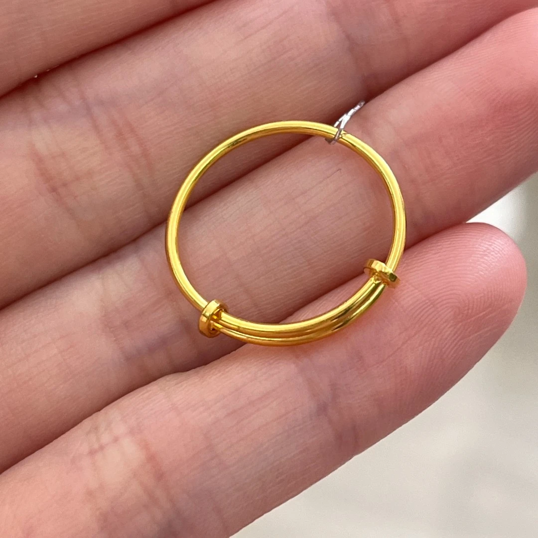 推拉古法戒指足金999