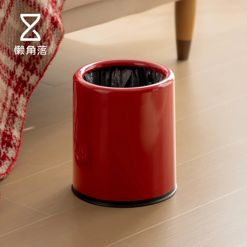懒角落垃圾桶家用大容量厨房客厅轻奢卧室高颜值大号放纸桶纸篓