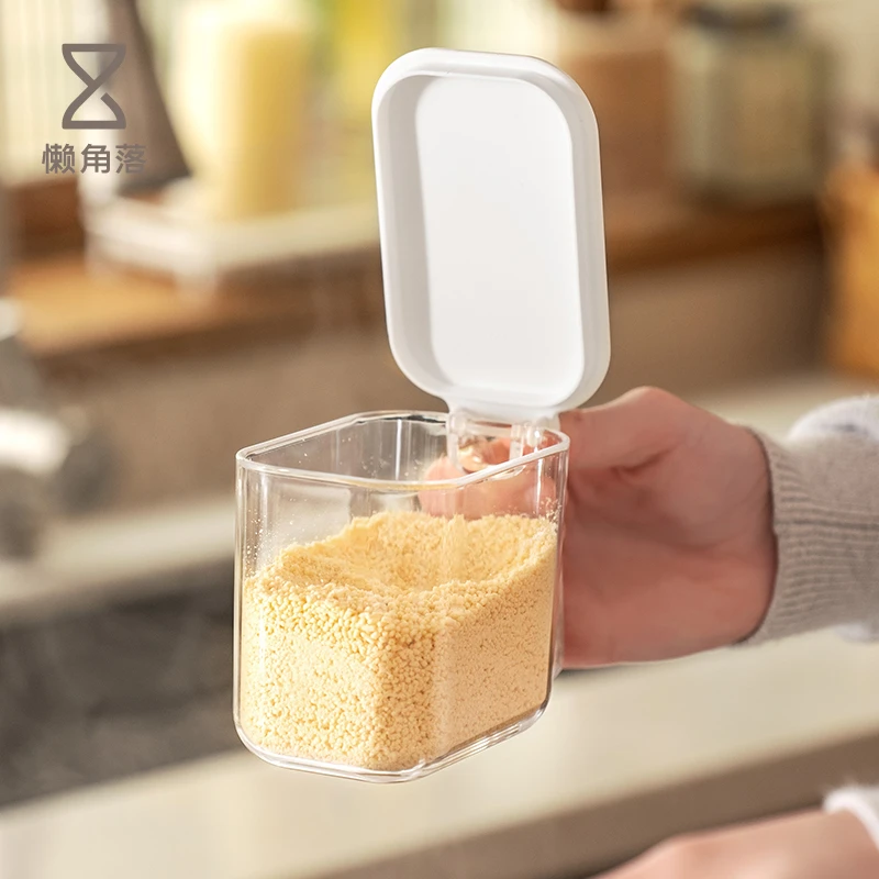 懒角落调料盒壁挂厨房家用调料罐一体盐罐罐子zp