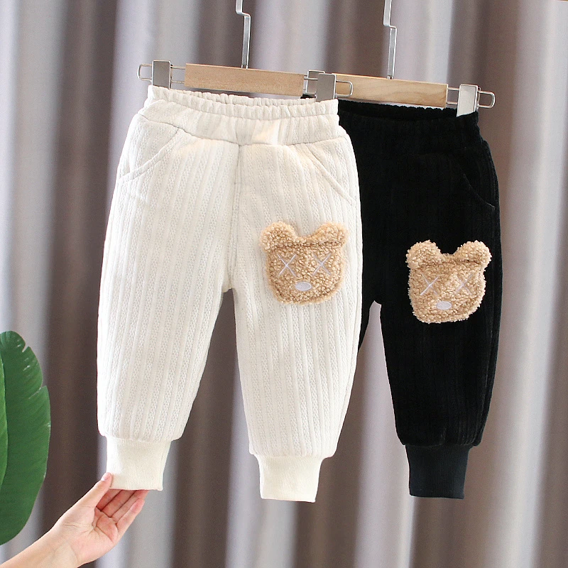 宝宝棉裤加厚外穿婴儿冬季三层夹棉裤子男女童儿童装冬装保暖冬裤