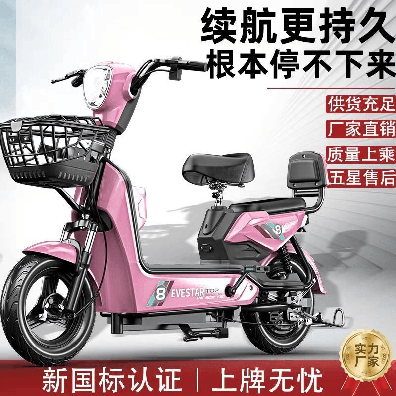 安顺骑厂家特惠国标新款电动车小型助力电动自行车男女代步电瓶车