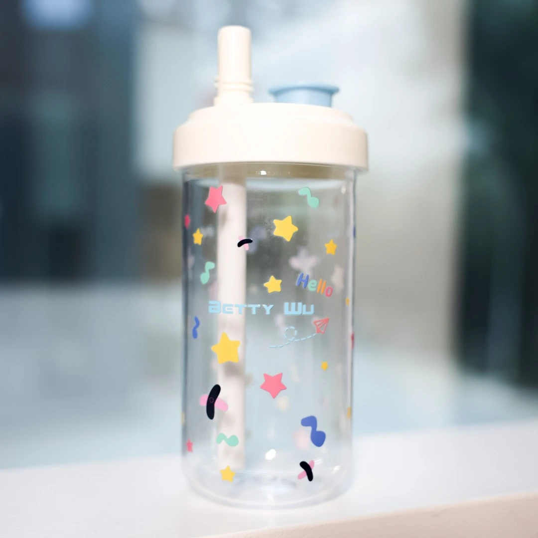 官方吴宣仪星星音符烫花吸管杯