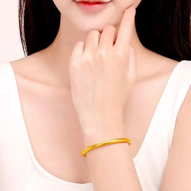 铜合金手镯 合金手镯  素圈手镯百搭古法经典传承