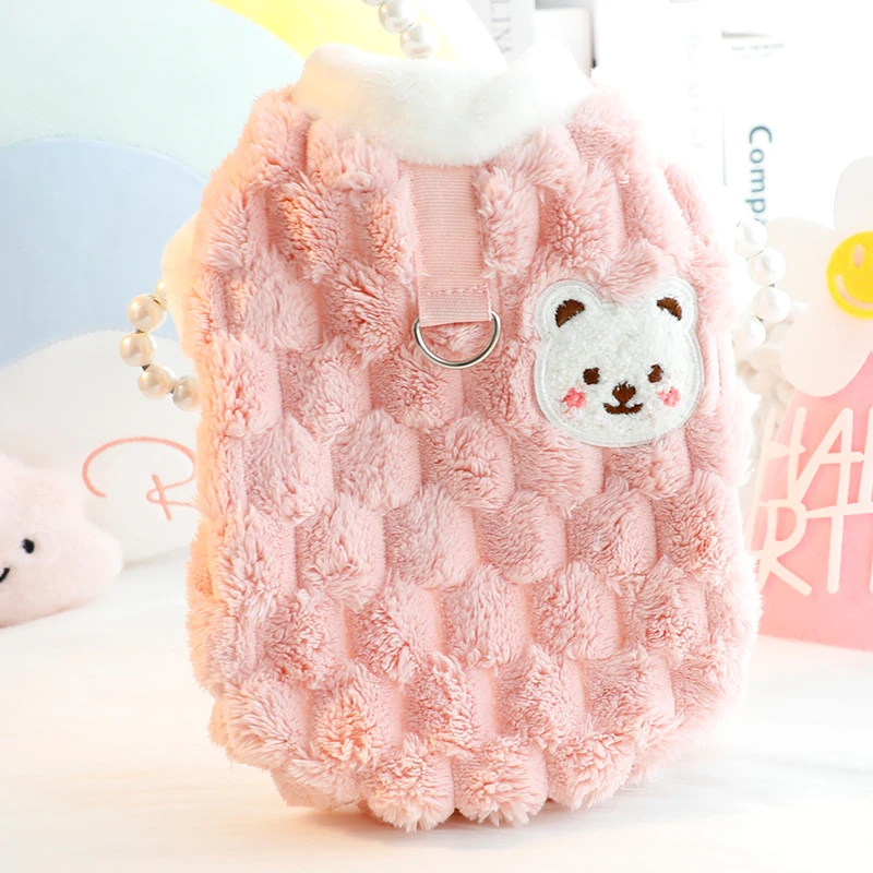 秋冬季宠物衣服棉衣金贵绒可爱猫咪狗狗泰迪比熊两脚加厚背心马甲