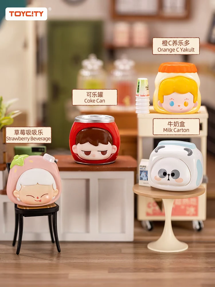 【小蒙代拆】新品吃货小铺贴贴乐磁吸摆件盲盒