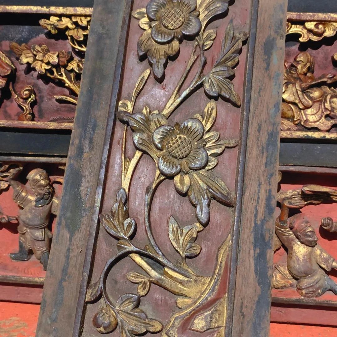 木火*?老木雕老花板老物件