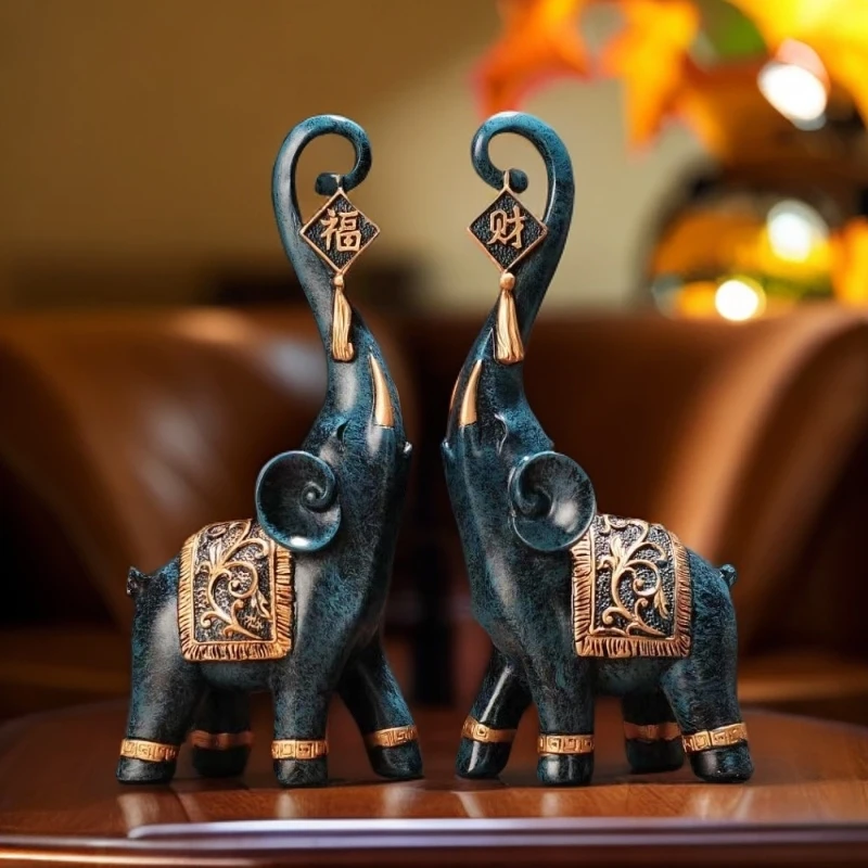 福财摆件客厅电视柜酒柜家居装饰品房间开业结婚电视机下方礼物