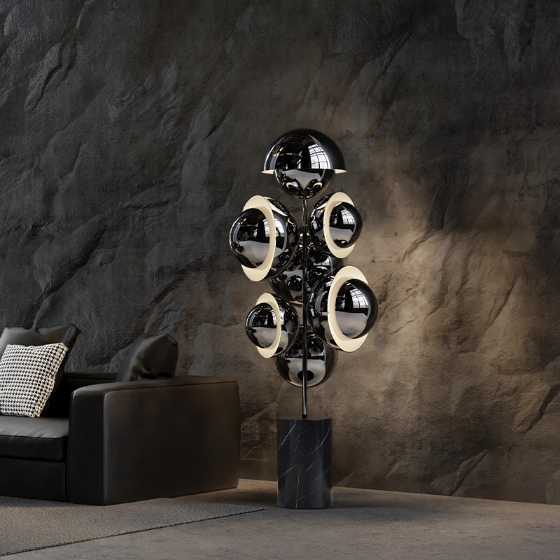 意大利CARMEL轻奢创意花苞落地灯7头客厅家用简约玄关办公落地灯