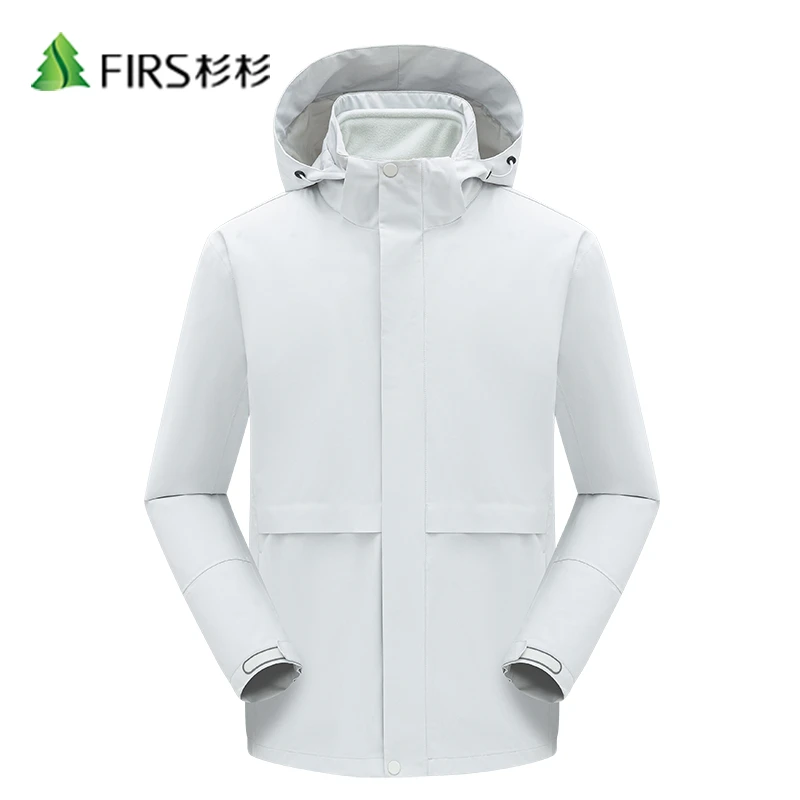 FIRS/杉杉新款三合一软壳冲锋衣加绒保暖防风防水户外休闲外套男