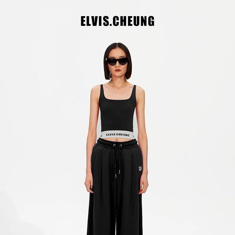 ELVIS.CHEUNG23秋冬经典logo毛织小背心打底吊带多色【自播专享】
