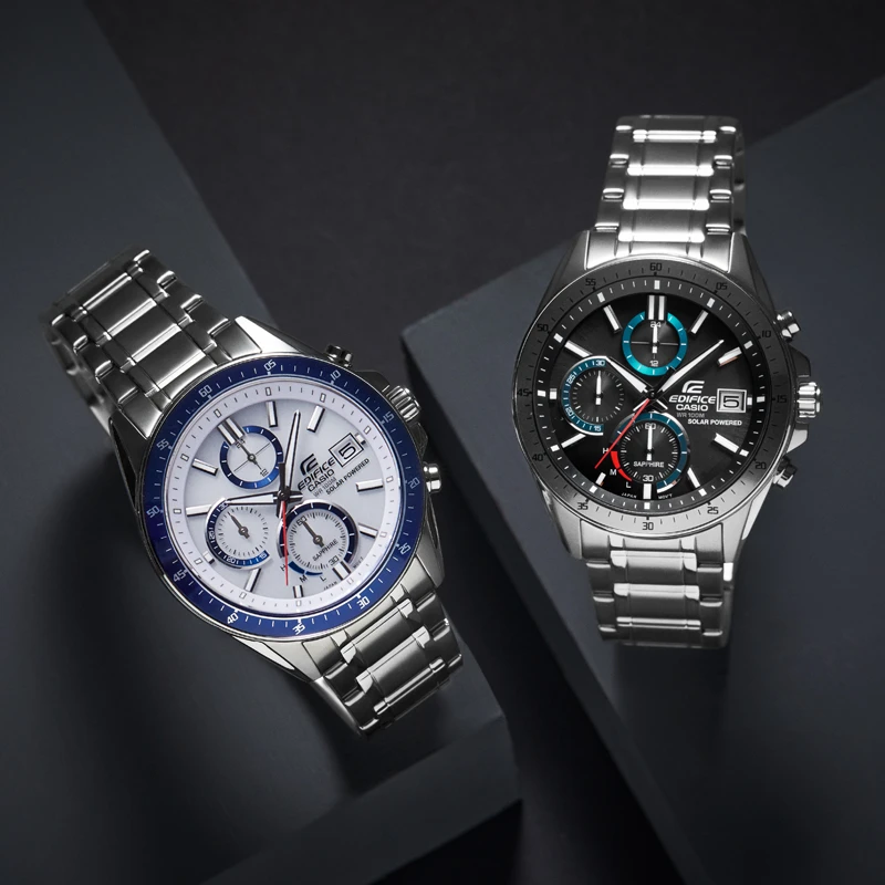 Casio/卡西欧男士黑暗之心限量光能海神商务休闲石英表EFS-S510
