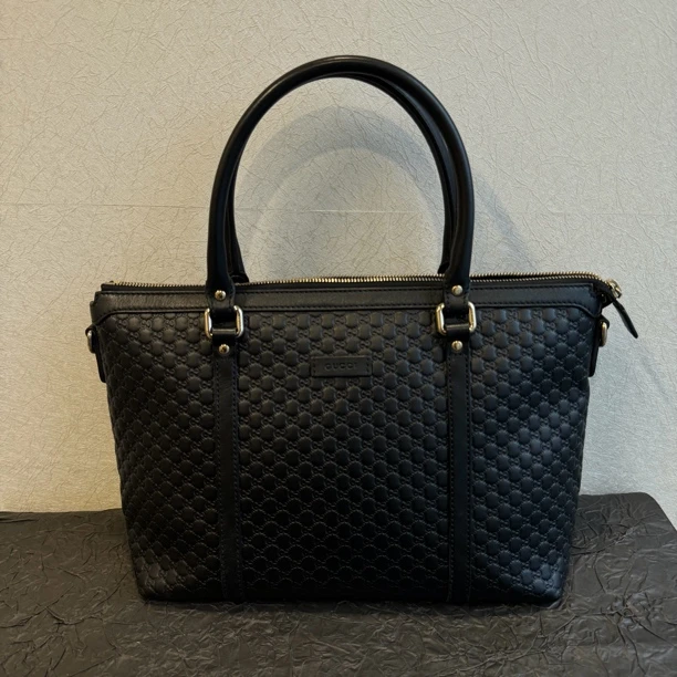 95新 GUCCI/古驰 古驰暗纹托特无肩带