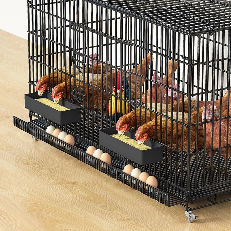 鸡笼子家用特大号家禽阳台折叠狗笼养殖清粪室外自动滚蛋鸡窝鸡舍