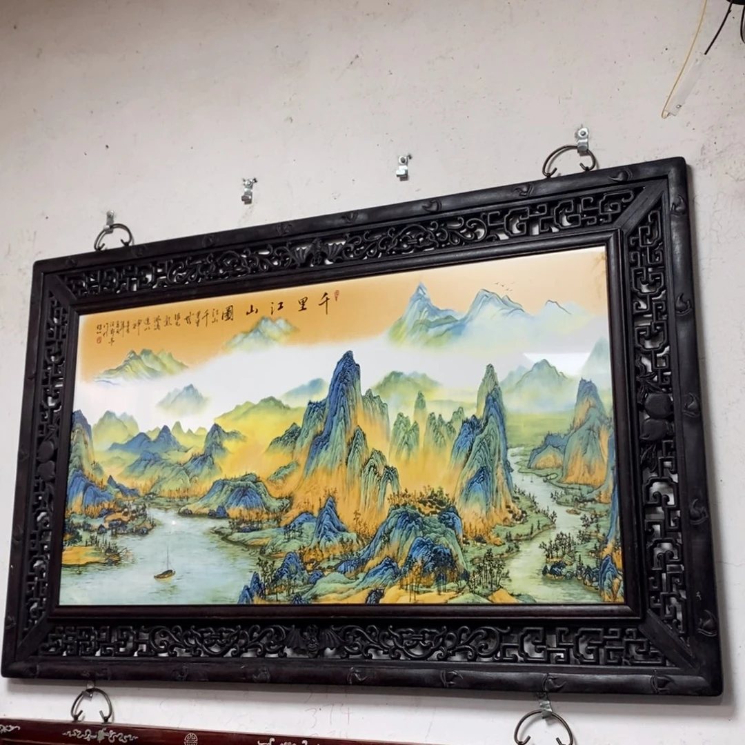 瓷片120*76 景德镇瓷板画柴窑烧制