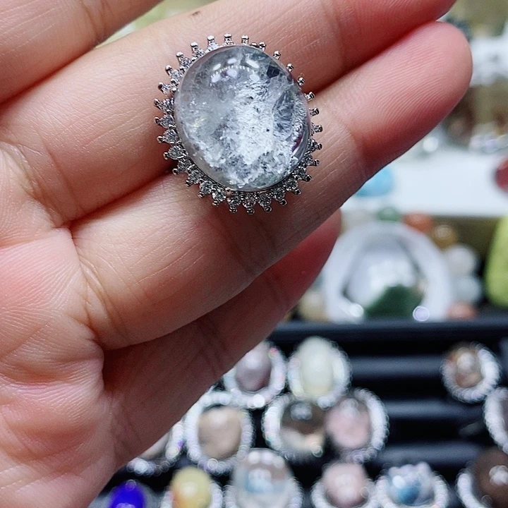 水晶颈饰合金子*水晶