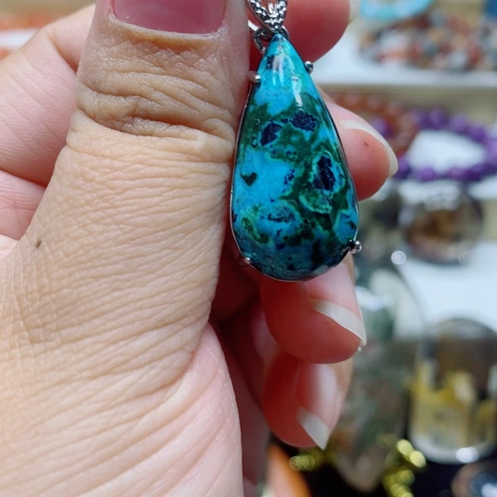 紫晶颈饰银S925镶嵌水晶