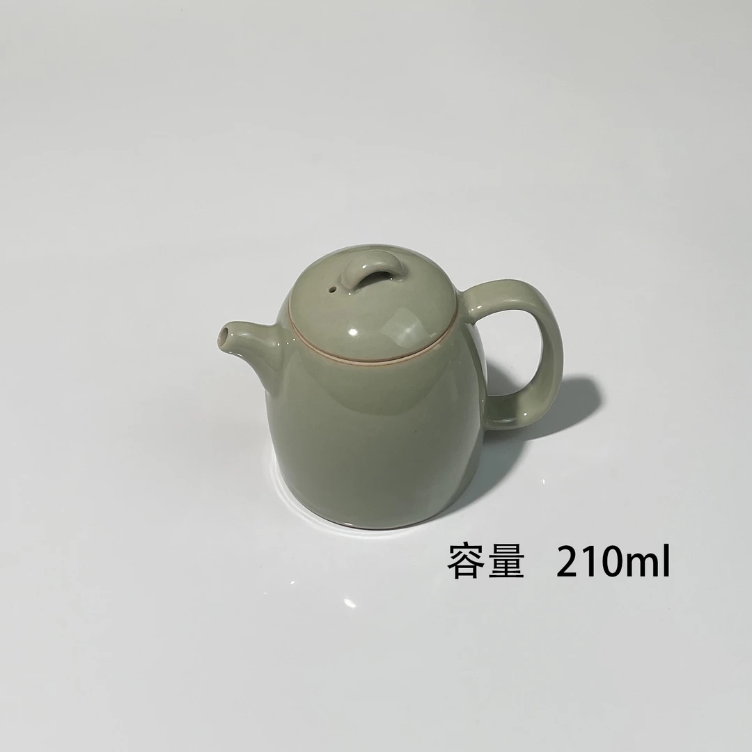 秦权壶泡茶壶陶瓷复古简约家用泥壶全手工泡茶壶茶具主人单茶杯