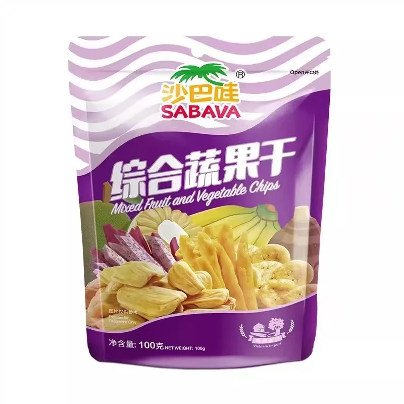沙巴哇综合蔬果干越南进口香芋脆菠萝蜜干蔬菜水果干网红休闲零食