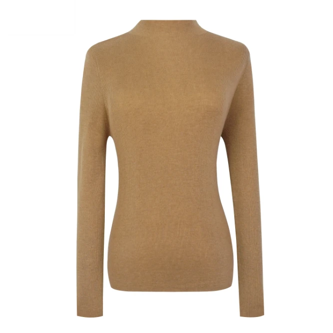 【礼盒包装】CY|半高领百搭羊毛针织打底衫CY-666-1