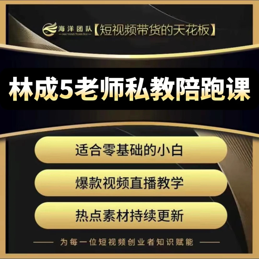 林成5老师私教陪跑课(报名通道)
