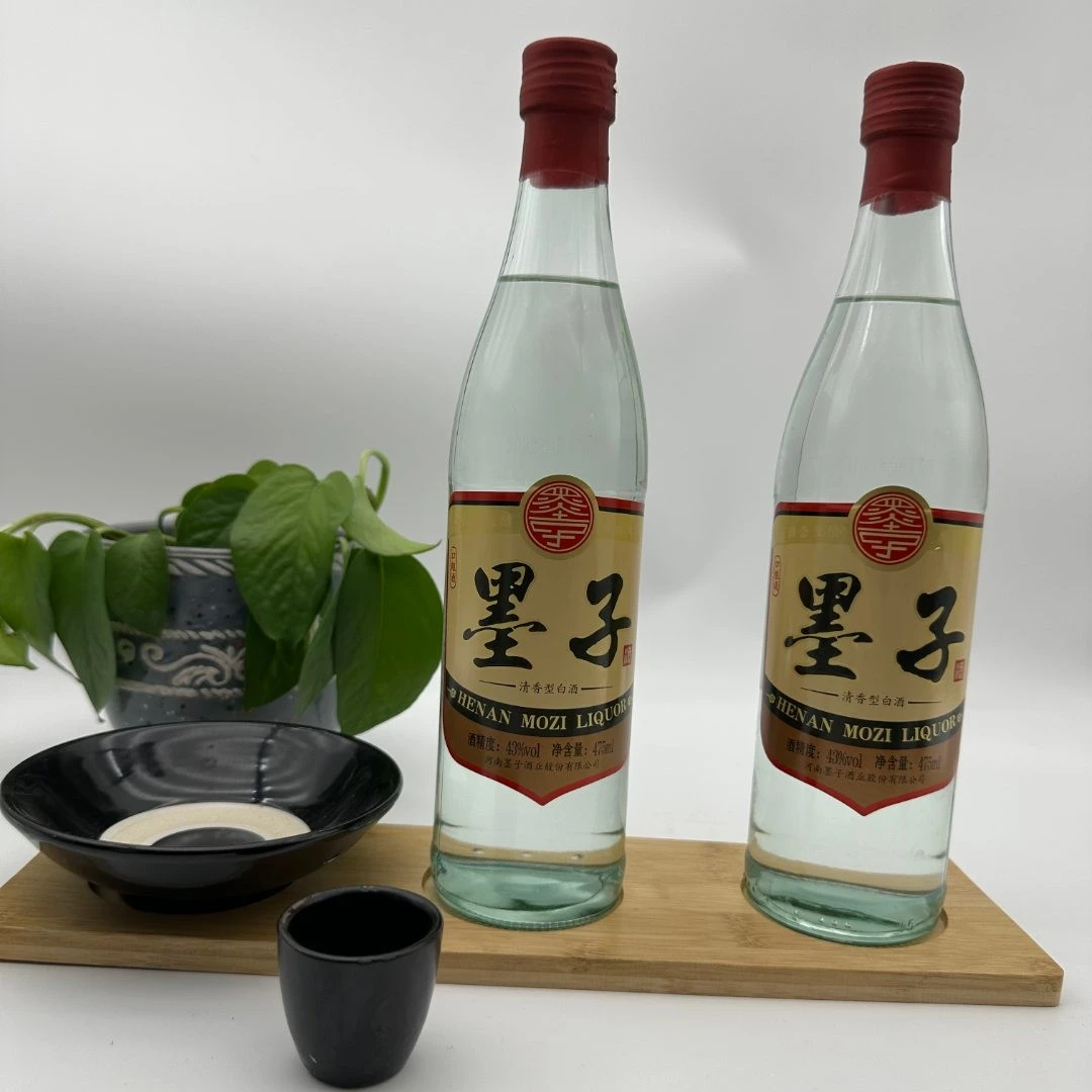 墨子兼爱天下大曲 清香型固态发酵 53度  高粱酒 口粮酒53%Vol500