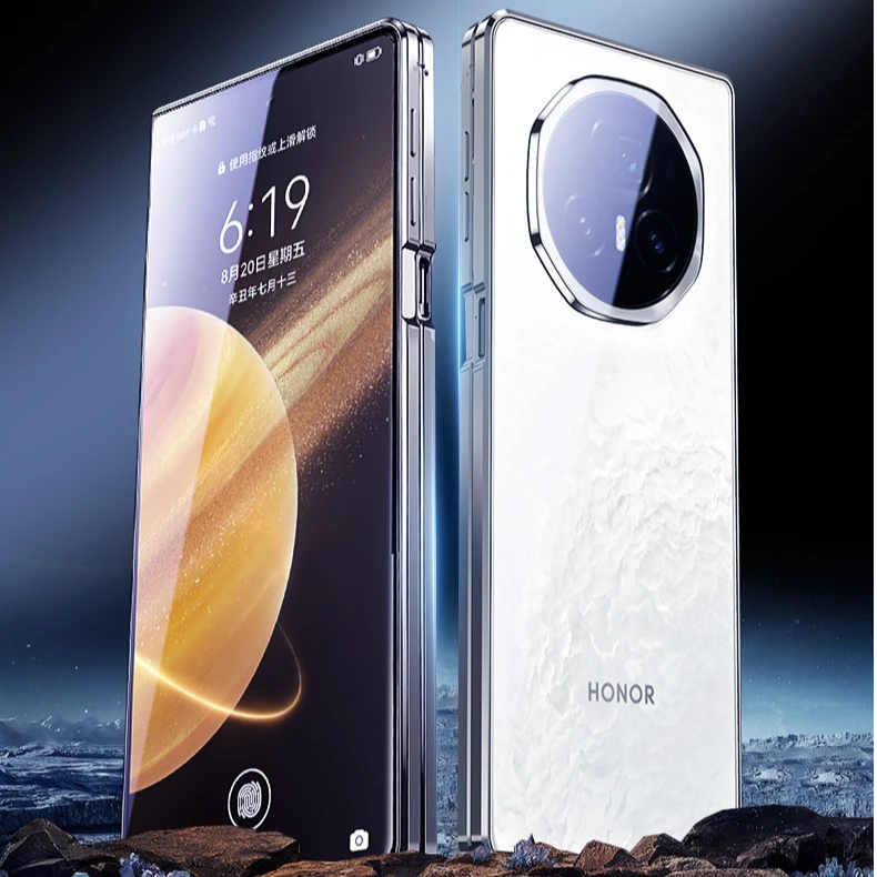 适用荣耀magicv5手机壳折叠屏双面玻璃全包magicv5防偷窥保护套