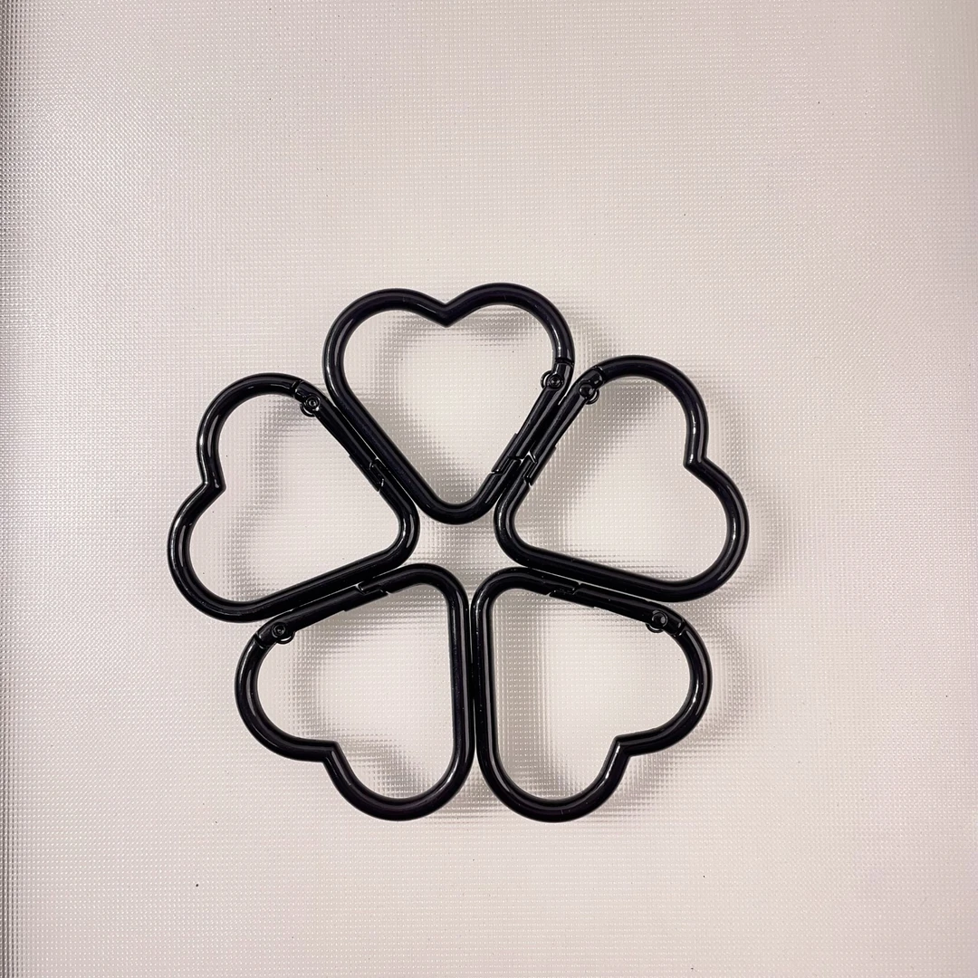 【配件】DIY手机饰品配件弹簧扣开口圈四连扣通用可爱创意