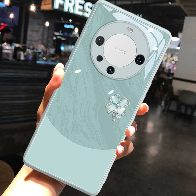 四叶草适用华为mate80promax手机壳潮牌mate70创意网红镜头全包