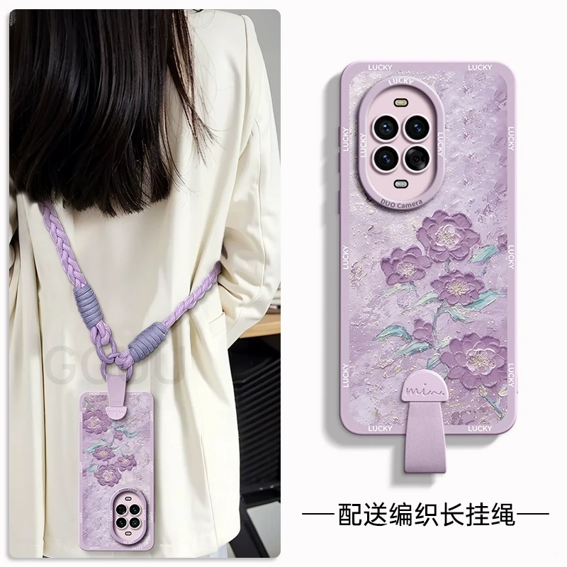 罗兰适用华为nova14手机壳nova13pro套12超薄11新款10可斜挎硅胶9